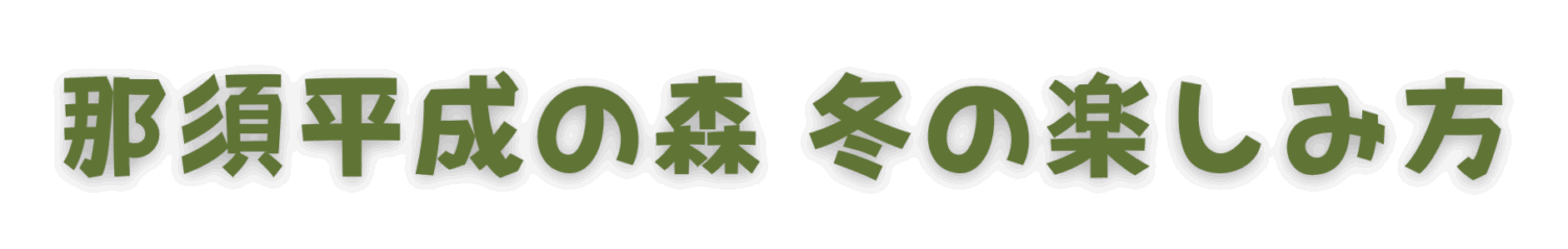 那須平成の森 冬の楽しみ方 (4)